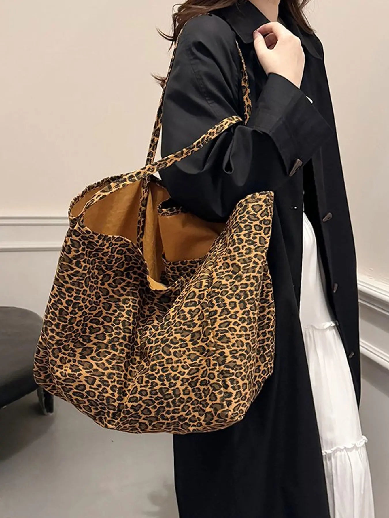 Leopard Print Tote Bag for Women