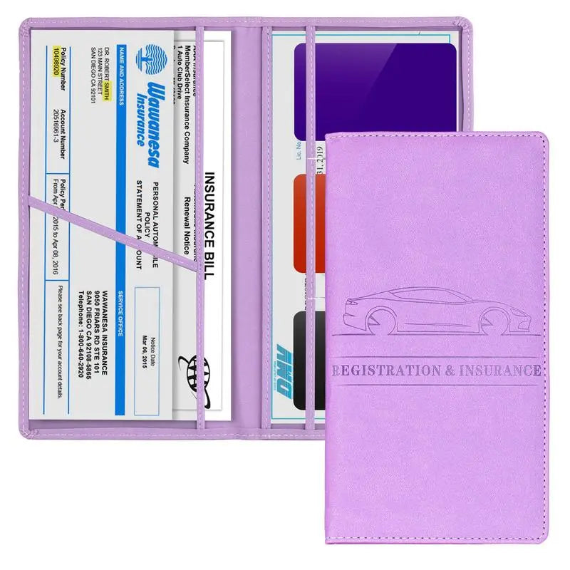 Car Document Card Holder
