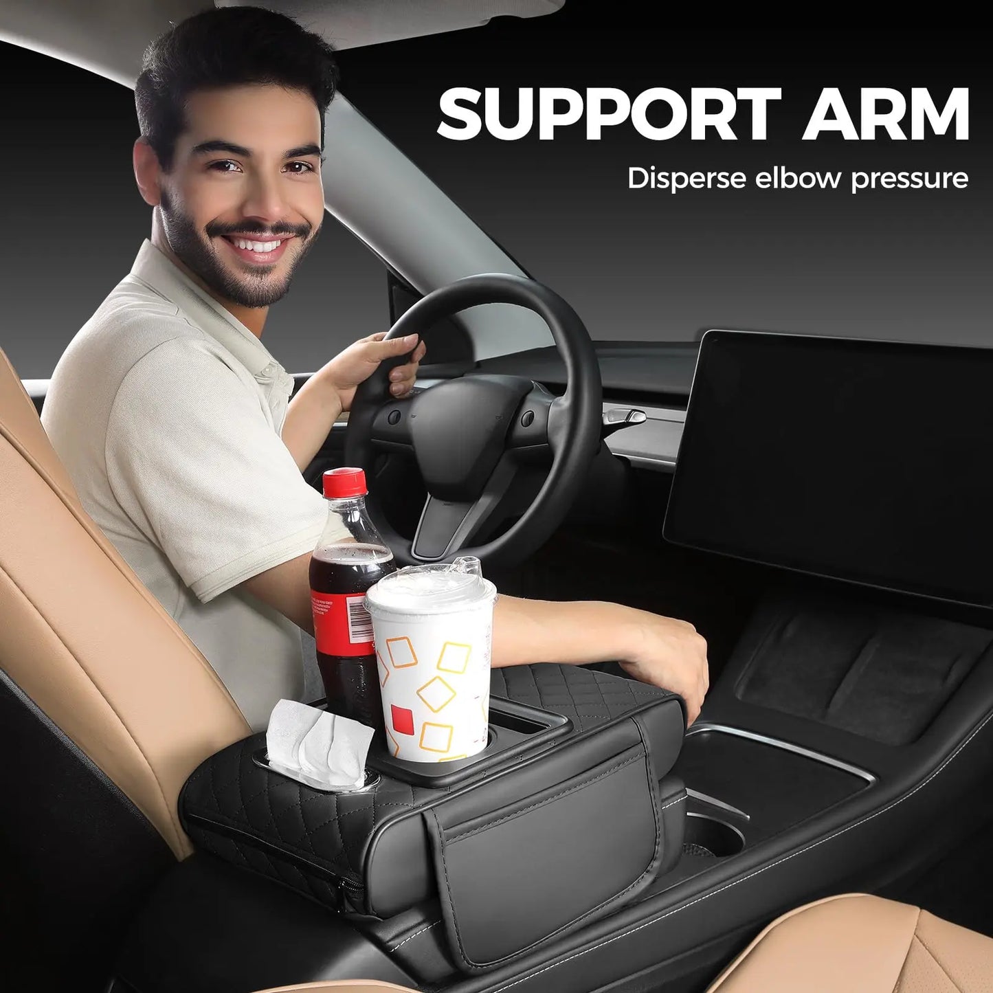 Car Armrest Cushion Cover