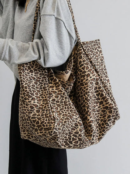 Leopard Print Tote Bag for Women