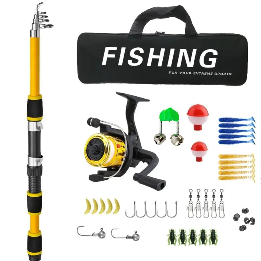 Telescopic Fishing Rod & Reel Combo Kit