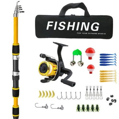 Telescopic Fishing Rod & Reel Combo Kit
