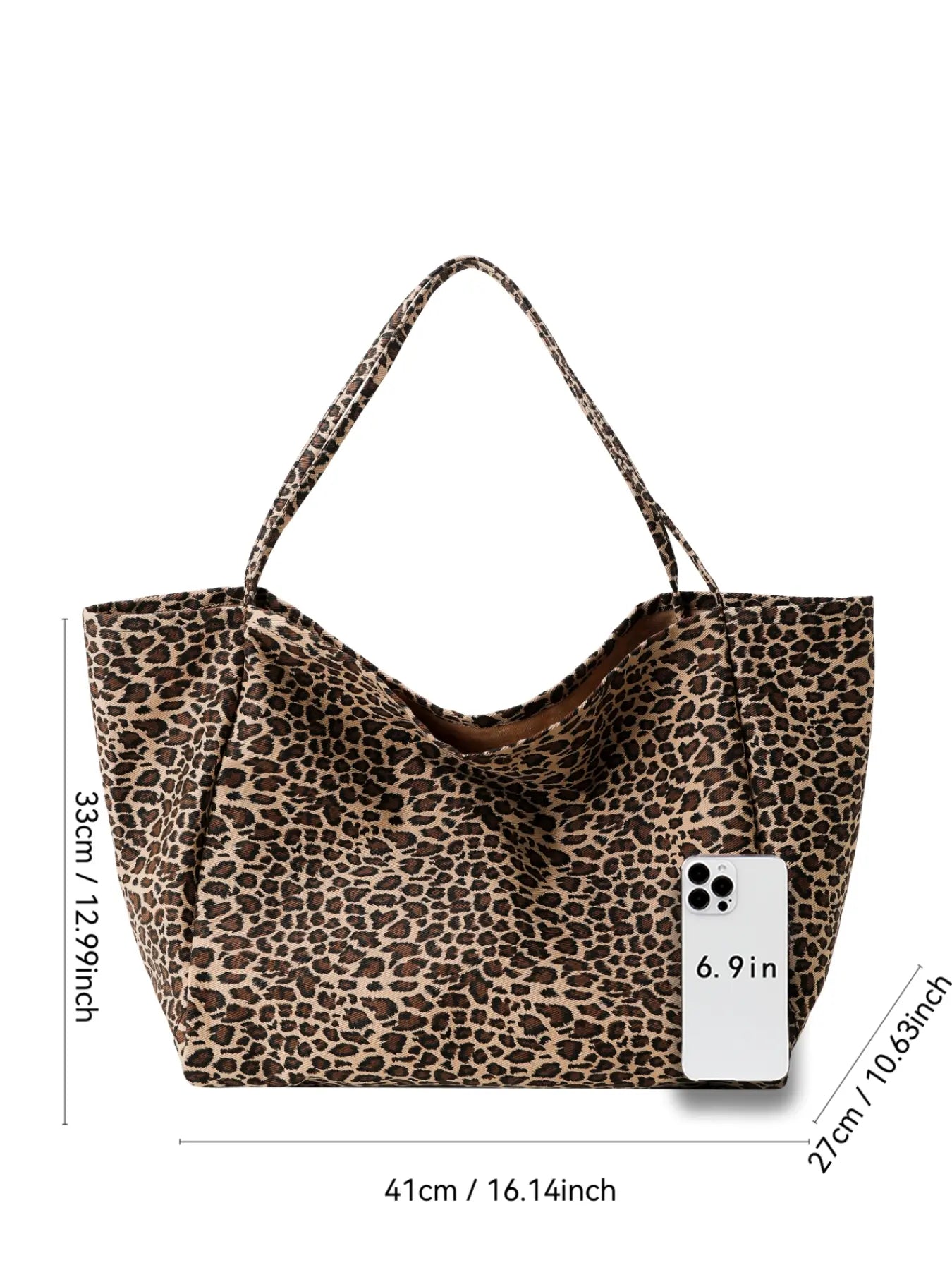 Leopard Print Tote Bag for Women