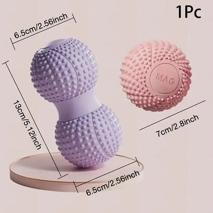 Deep Tissue Massage Roller Stick with Dual Tennis Balls