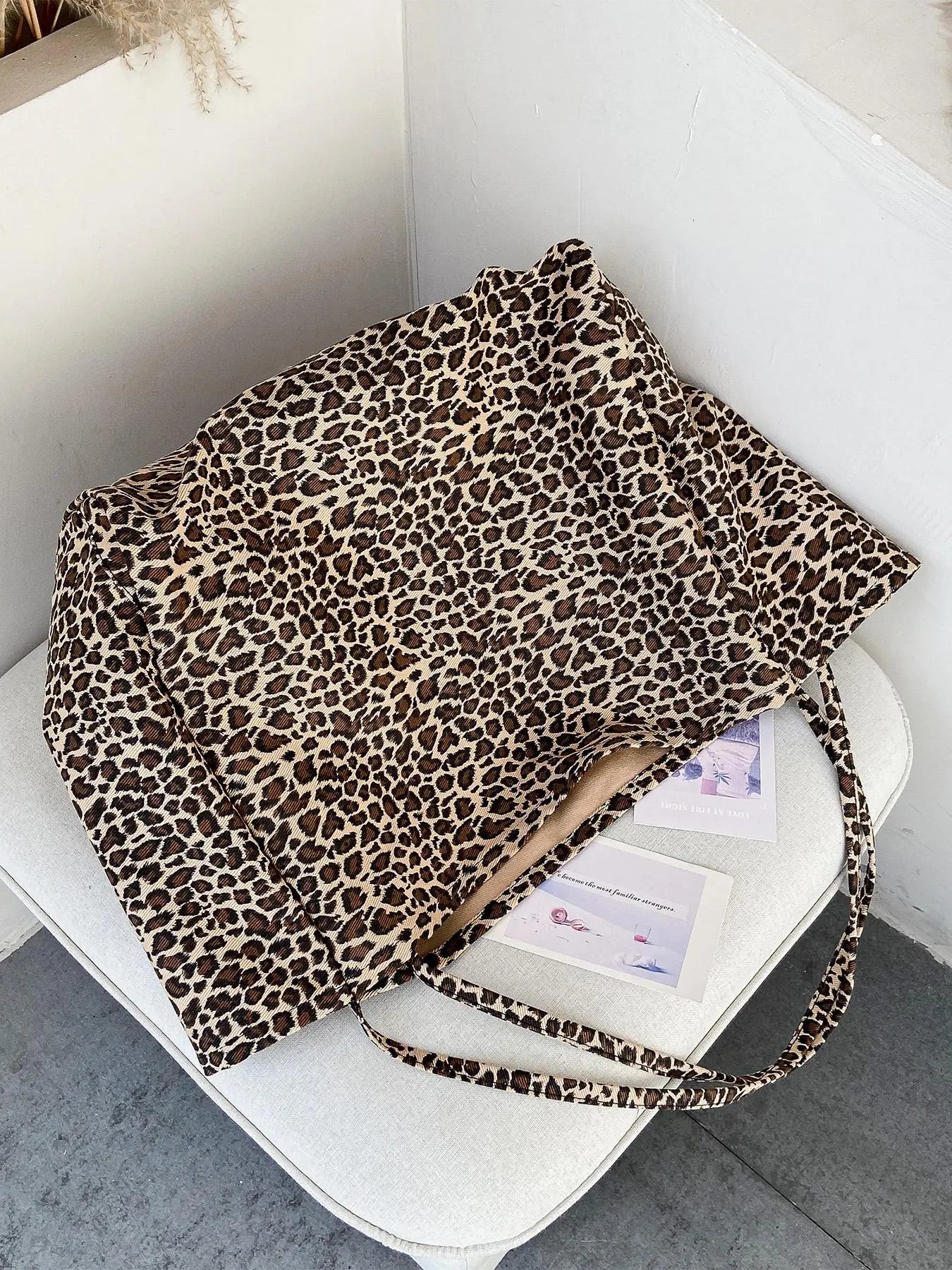 Leopard Print Tote Bag for Women