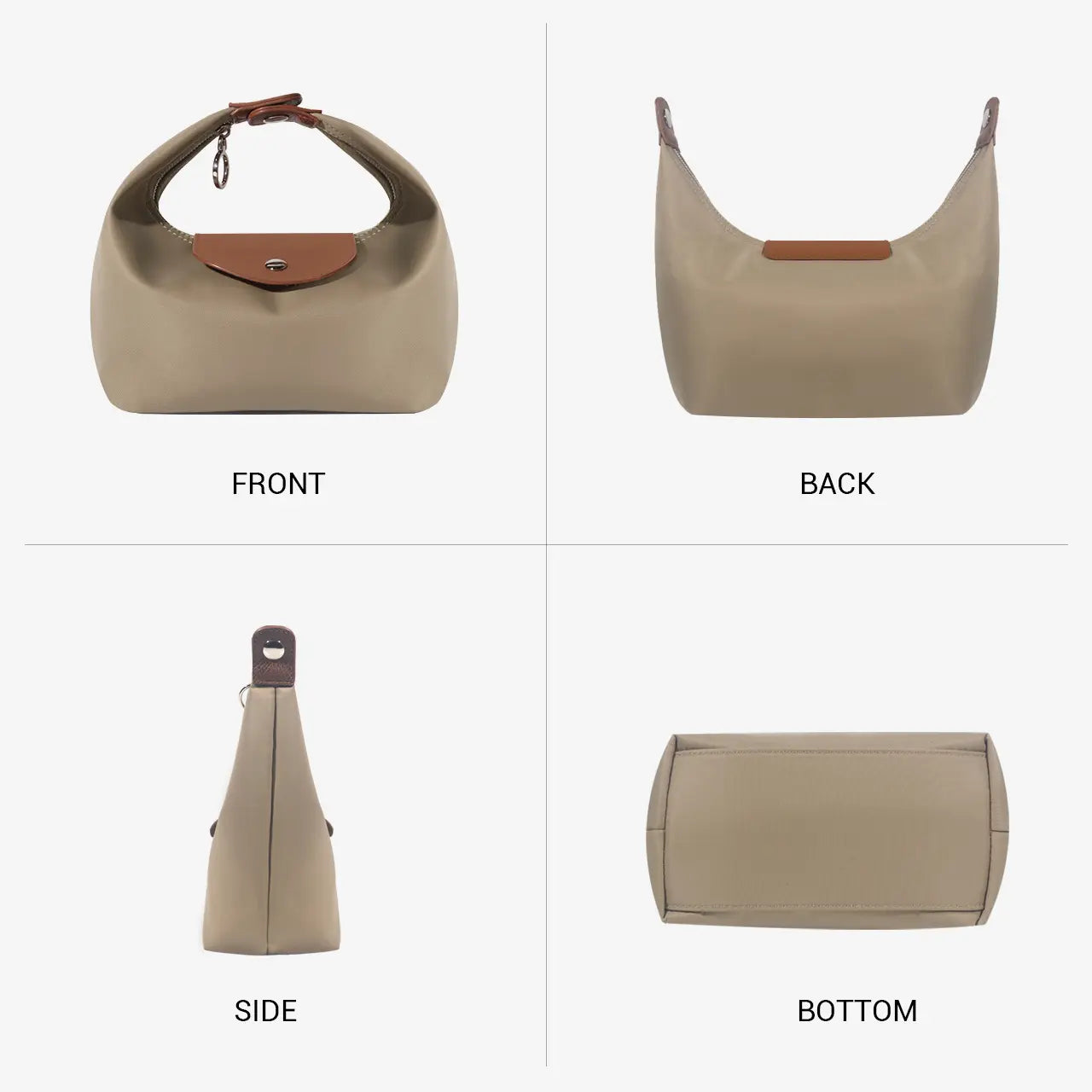 Minimalist Crescent Shoulder Bag