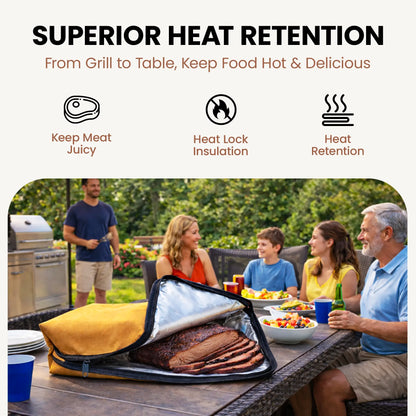 BBQ Prep Tub 16L – Collapsible Basin & Insulated Meat Resting Bag