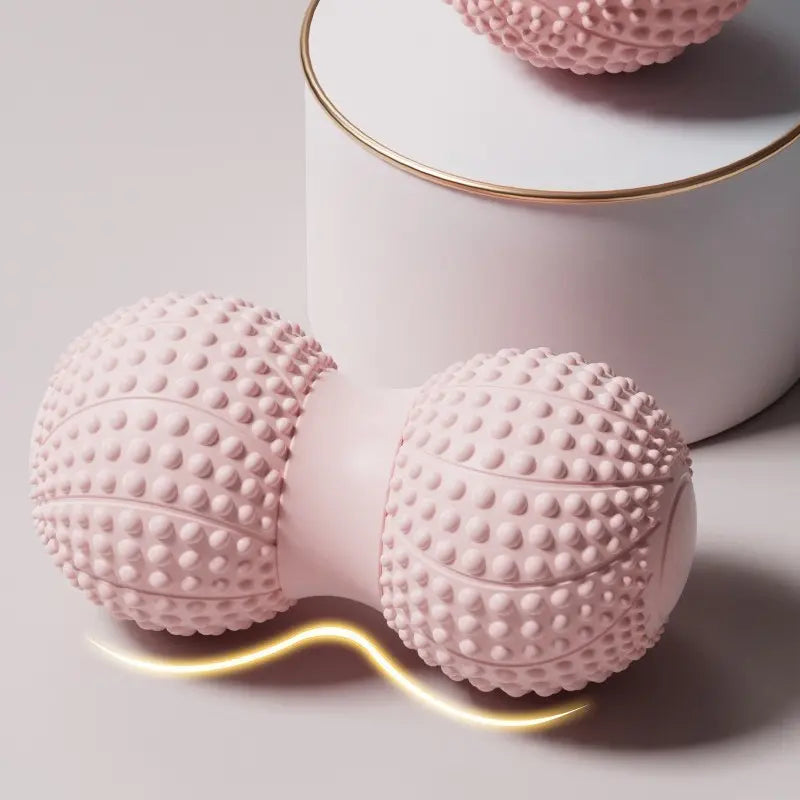Deep Tissue Massage Roller Stick with Dual Tennis Balls
