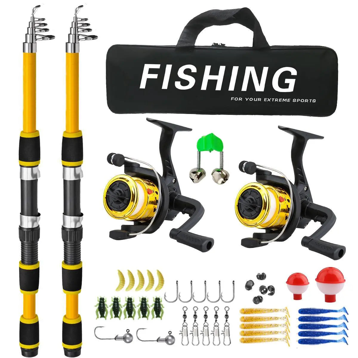 Telescopic Fishing Rod & Reel Combo Kit