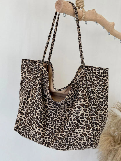 Leopard Print Tote Bag for Women
