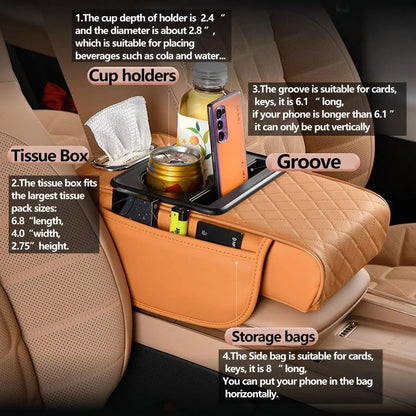 Car Armrest Cushion Cover