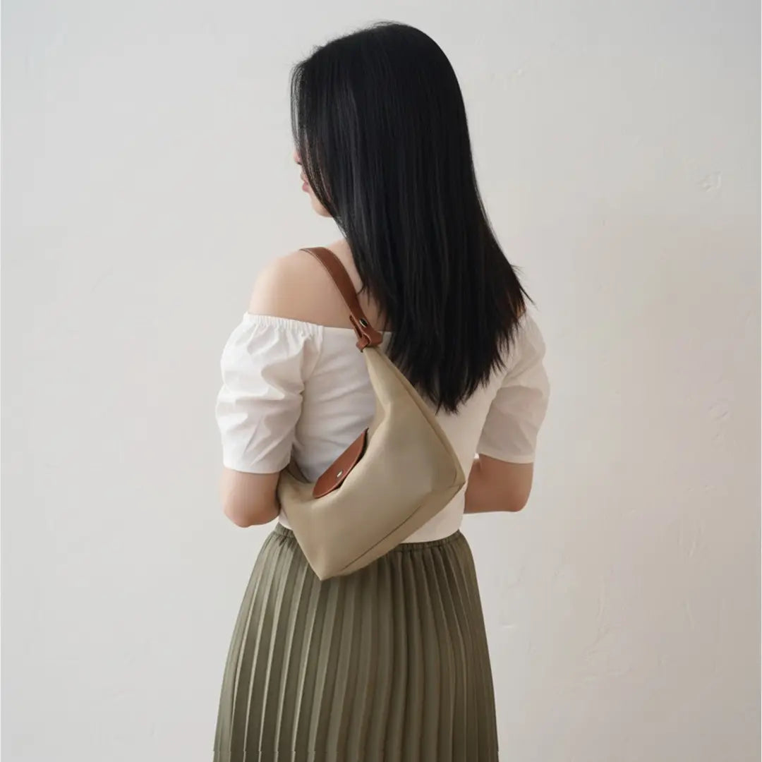 Minimalist Crescent Shoulder Bag
