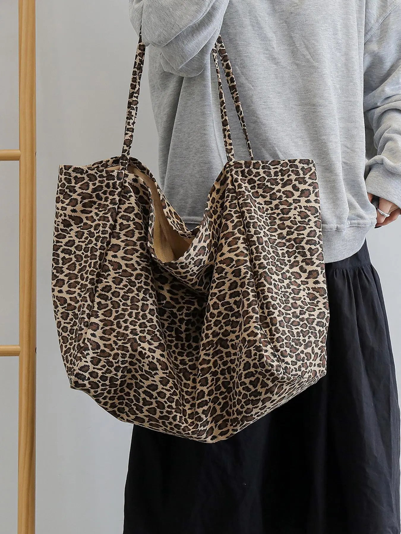 Leopard Print Tote Bag for Women