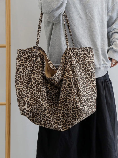 Leopard Print Tote Bag for Women