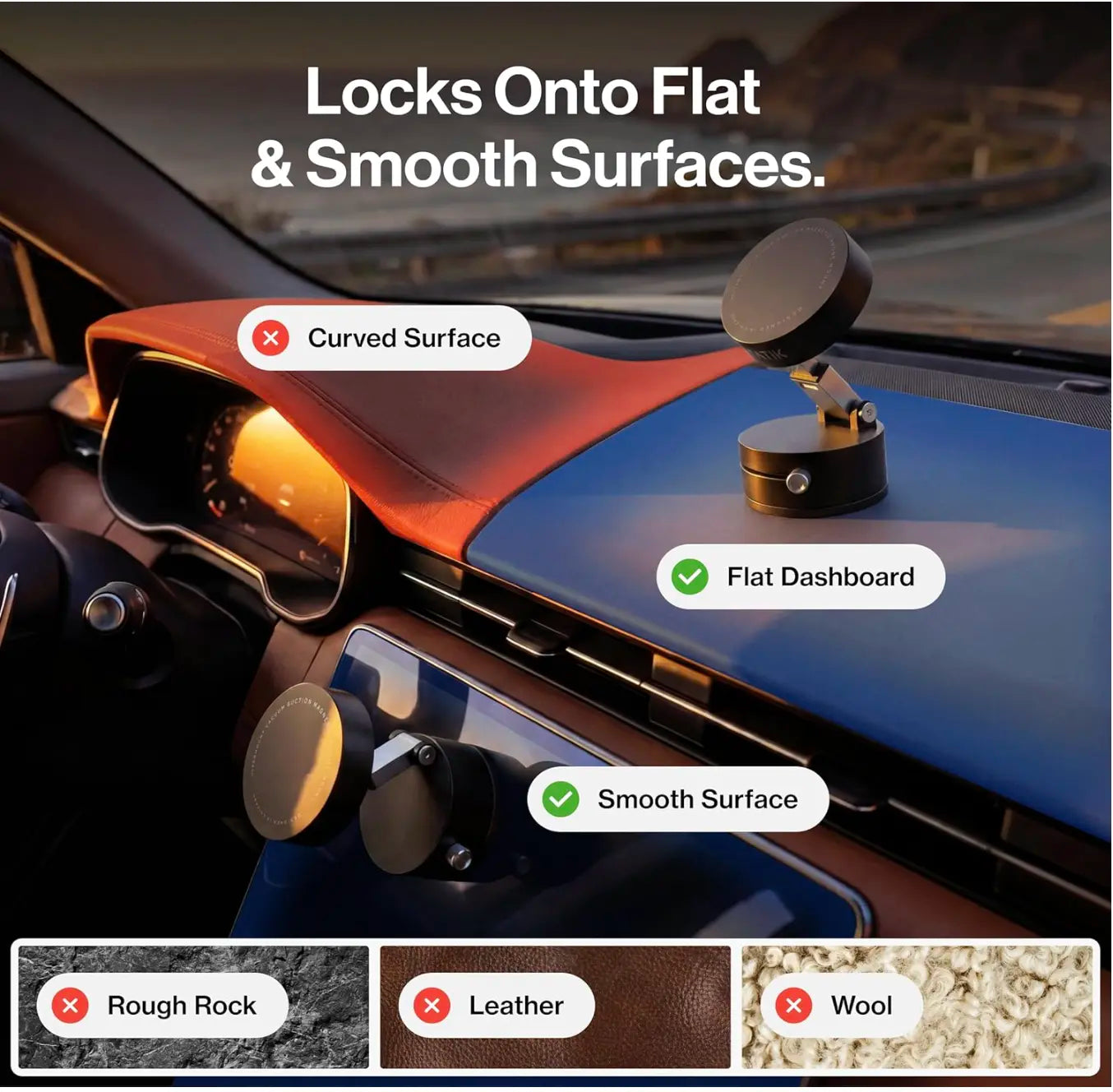 HyperMount Magnetic Phone Car Mount | NanoSuction 360°