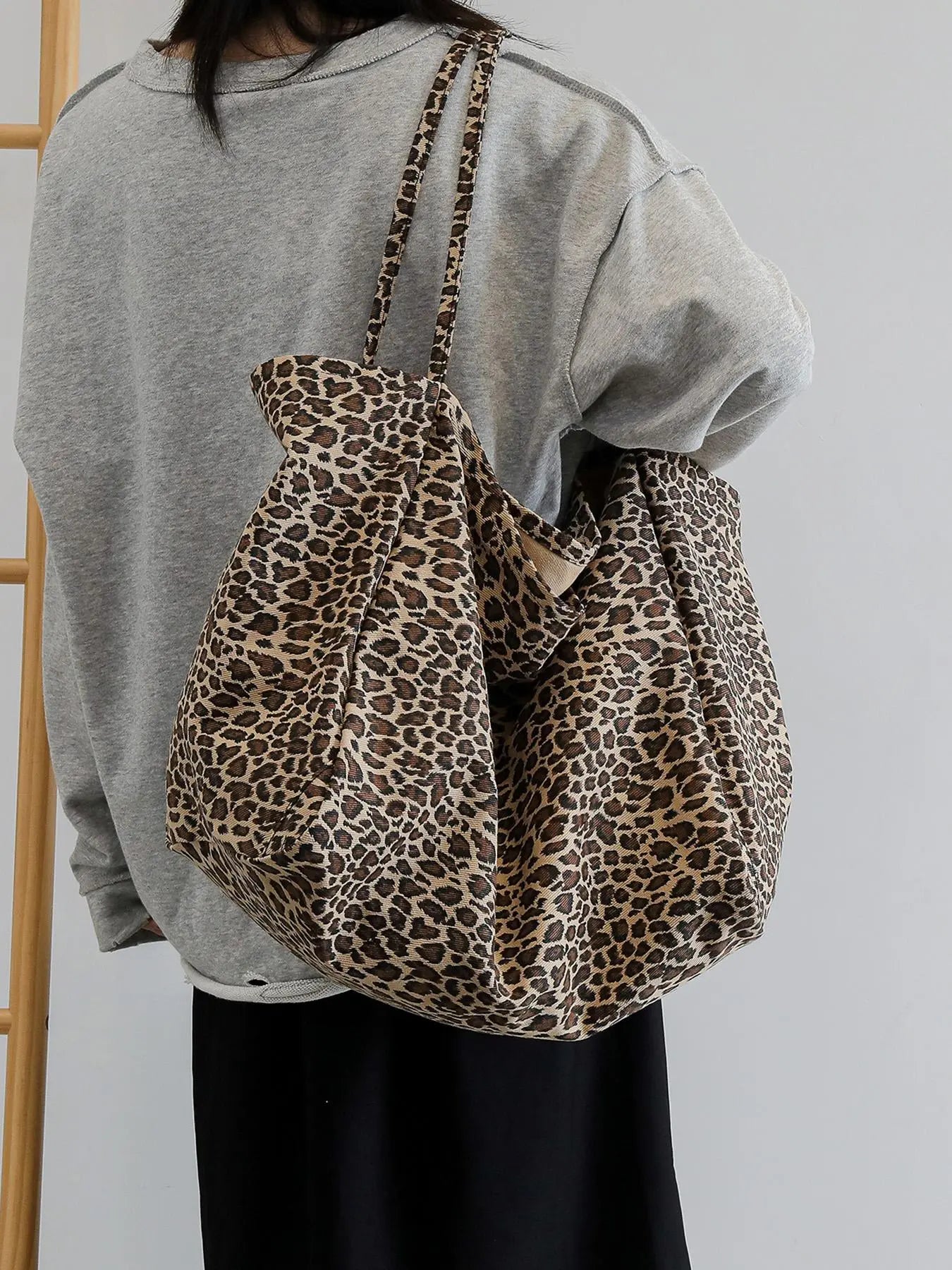 Leopard Print Tote Bag for Women