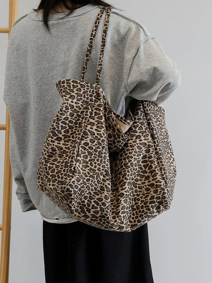 Leopard Print Tote Bag for Women