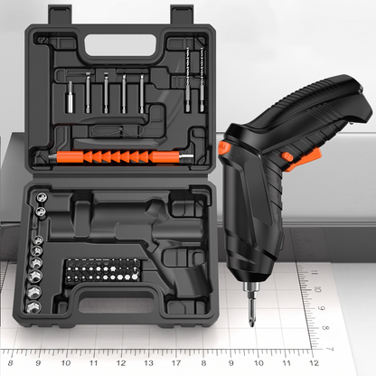 46-Piece Cordless Electric Screwdriver & Drill Kit