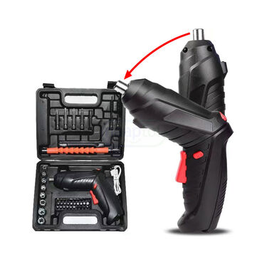 46-Piece Cordless Electric Screwdriver & Drill Kit