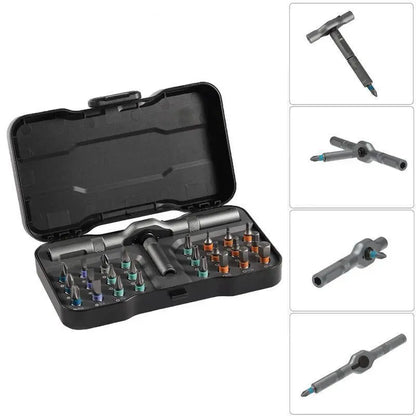 Magnetic Screwdriver Set | 24-in-1 Ratchet Tool Kit