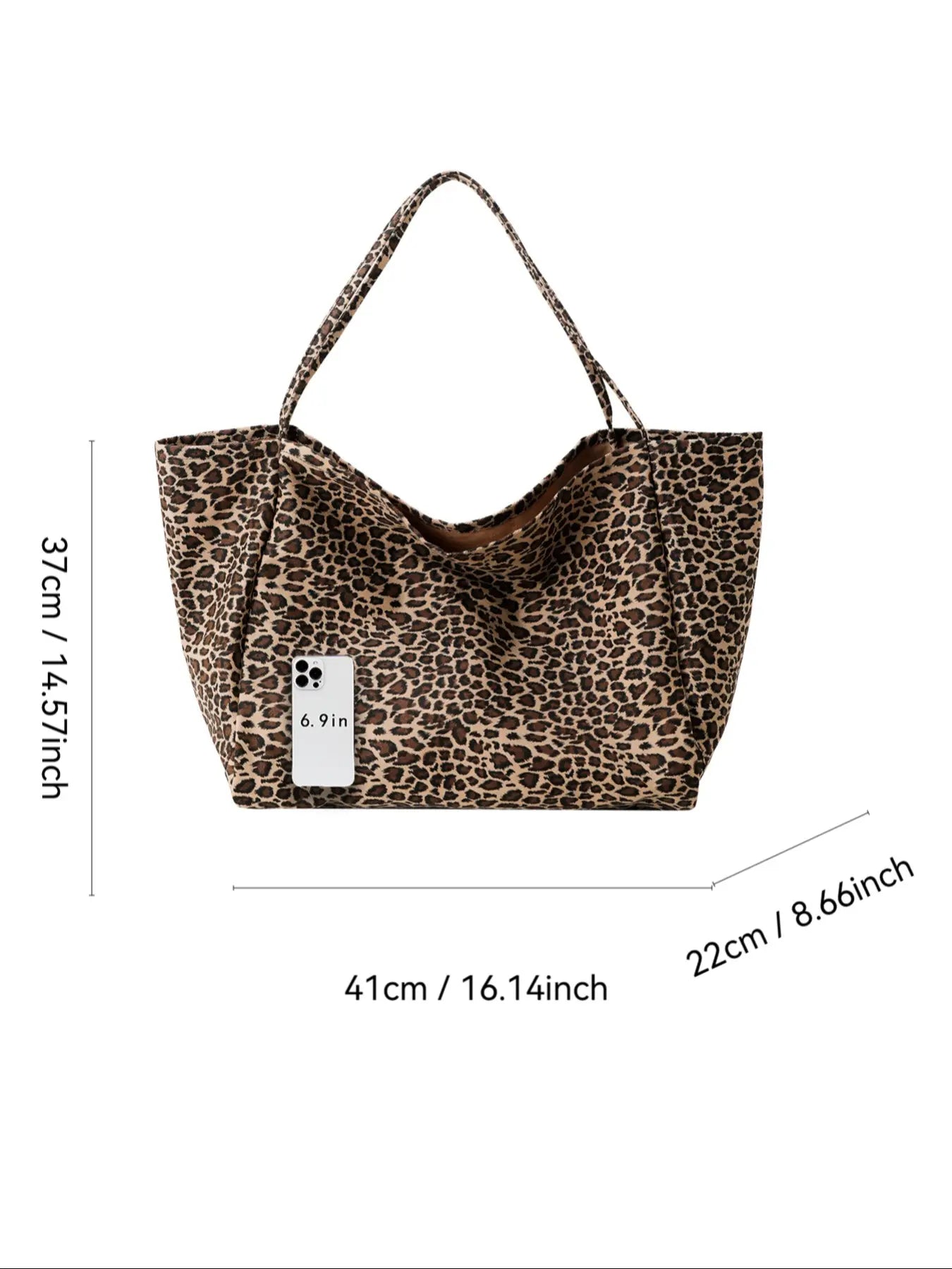 Leopard Print Tote Bag for Women