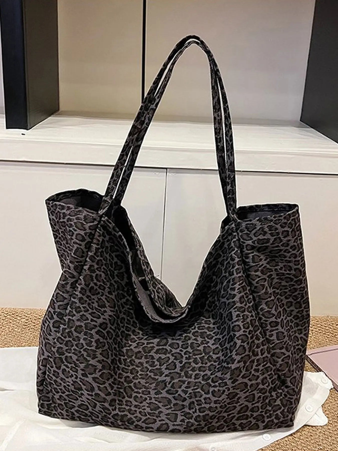 Leopard Print Tote Bag for Women