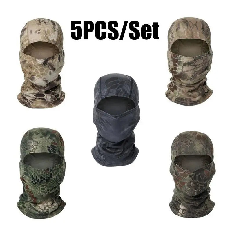 Camo Balaclava Face Mask 5-Pack